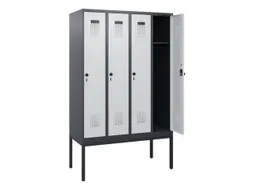 schoollocker,HxBxD 1950x1200x500mm,4vak,vak B 300mm,draaigrendel