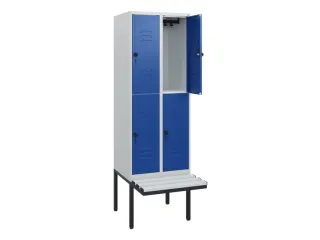 Dubbeldekse dekenkist,HxBxD 1950x600x815mm,2x2vak.,vak B 300mm - 2