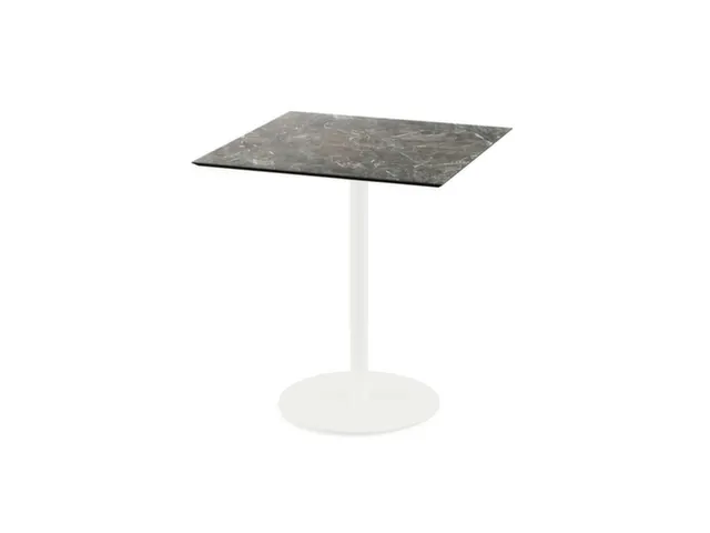 bistrotafel,HxBxD 730x700x700mm,rechthoekig,schotelvoet wit