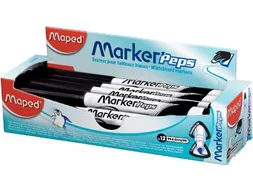 whiteboardmarker Marker'Peps 1.5mm, doos van 12 stuks, zwart