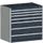 ladekast,HxBxD 1000x1050x750mm,7lade(n),lade voor zware lasten