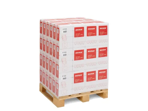 Handdoek Katrin 61556 w-vouw 3-laags 25x90 vel wit Pallet