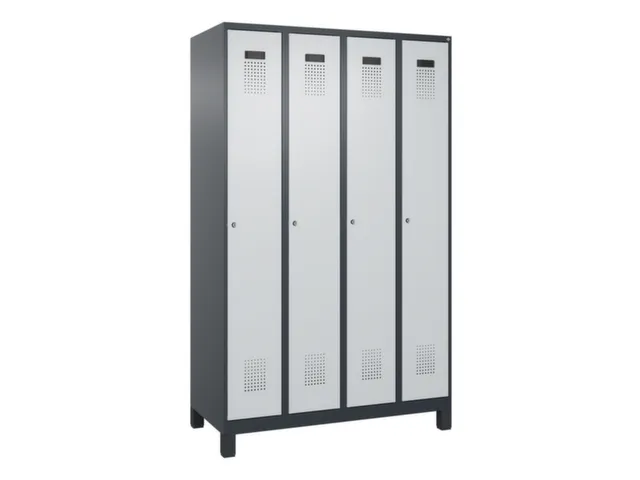 locker voor scheiding van kleding,HxBxD 1950x1200x500mm,4vak