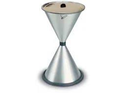 Zandasbak Staalplaat Draaimechaniek Aluminium Nieuw Zilver