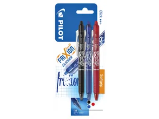 Rollerpen Pilot Frixion Ball Clicker 0.7mm Medium Assorti 3 stuks - 1