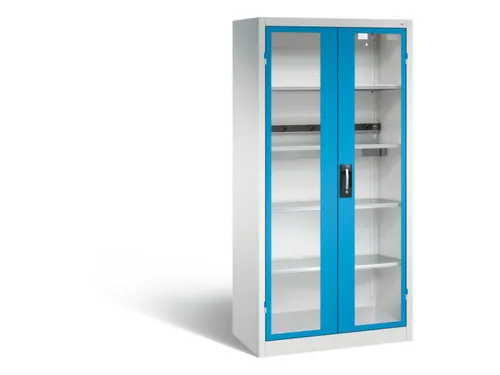 acculaadkast 1950x930x500mm 5stekkerdozen 230V cil.-slot front RAL5012