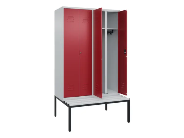 locker voor scheiding van kleding,HxBxD 2120x1200x815mm,4vak
