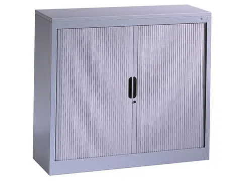 Roldeurkast Hxbxd 1030X1000X420Mm 2Legborden Ral7035