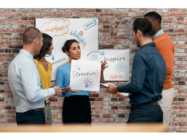 Whiteboard Nobo frameloos modulair magnetisch 60x45cm