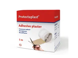 Elastische pleister Protectaplast bruin op rol 6cmx5m