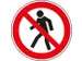 verbodsbord,verboden v. voetgangers,sticker,folie,standaard,Ø 100mm