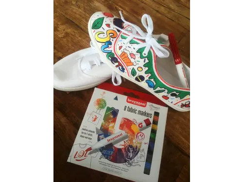 Textielstift Bruynzeel Teens assorti 8 stuks
