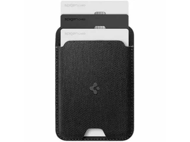 Spigen Case AFA07402 iPhone Urban FIT Magfit Wallet WITH Magsafe zwart