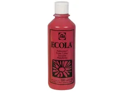 Plakkaatverf Ecola Flacon van 500 ml Karmijnrood