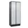 Z-garderobekast,HxBxD 1950x800x500mm,vak B 200/400mm,cil.-slot,sokkel