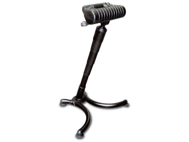 Stahulp Staalbuis H 670-900Mm Pu-Schuimzitting Zwart Schuine Zuil