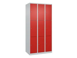 lockerkast,HxBxD 1850x900x500mm,3x3vakken,vak B 300mm,cil.-slot - 1