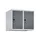 opzetkast,v. locker,2vak.,vak B 300mm,HxBxD 500x600x500mm,vleugeldeur