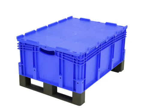 Euronorm Stapelkrat Pp 338x800x600mm 122l Dubbele Bodem Sledepoten