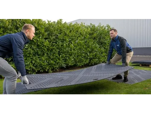 vloerbeschermingsmat,HxLxB 12x2410x1200mm,HDPE,ruit,antislip