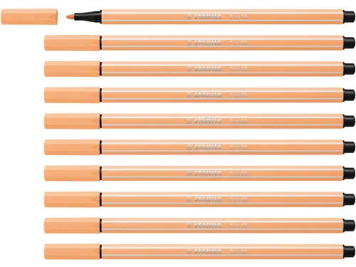 Viltstift STABILO Pen 68/25 medium pastel oranje