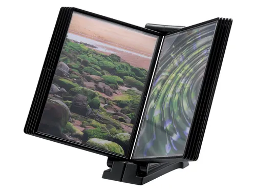 Infomanager Djois Flex-O-Frame basis met 10-tassen antraciet/zwart