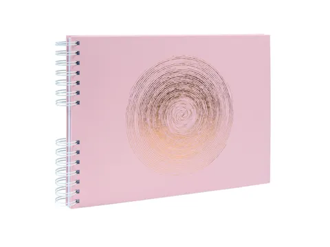 Fotoalbum Spiraal 50p wit 32x22 Ellipse roze