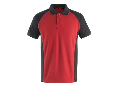 Mascot Bottrop polo, rood/zwart, maat M, per stuk