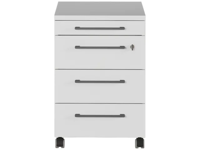 mobiel ladeblok,HxBxD 610x420x400mm,4lade(n),m. beugelgreep