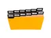 Tabblad a-z Glanskarton 6/10 105x148mm 24 stuks