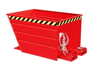 kiepbak,HxLxB 730x1370x1200mm,0,9m³,draagverm. 1000kg,RAL3000 - 1