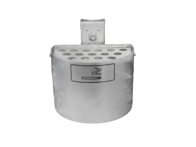 Asbak Halfrond 2 liter Hxd 135x200mm Binnen- en Buitengebruik Verzinkt