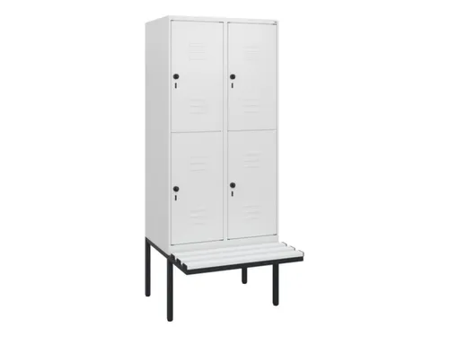 Dubbeldekse dekenkist,HxBxD 1950x800x815mm,2x2vak.,vak B 400mm