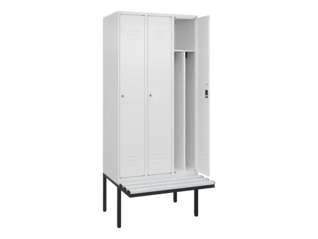 locker voor scheiding van kleding,HxBxD 2120x900x815mm,3vak