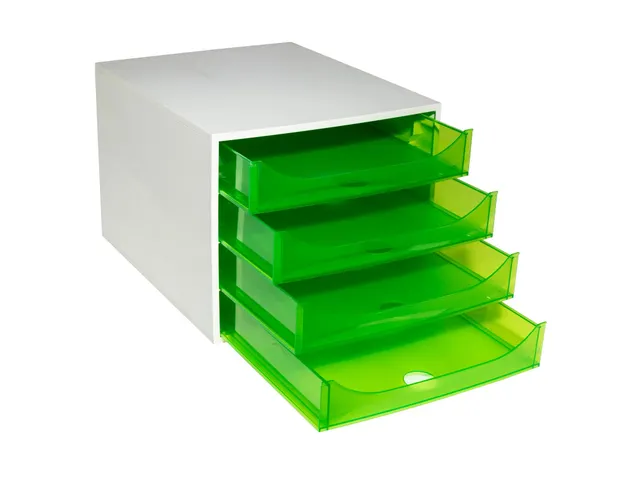 Ladenblok Ecobox 4 Laden Appelgroen