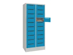 Postsorteerkast 1850x830x500mm 2x10 Vakken Ral7035 Front Ral5012