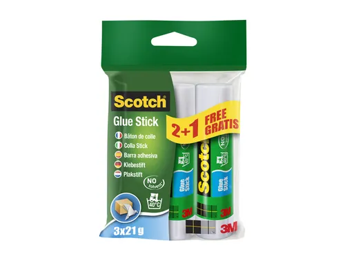 Lijmstift Scotch 21gr 2+1 gratis