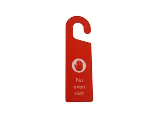 Kunststof deurhanger 250x75mm Voel je welkom - Nu even niet Rood/Groen - 2