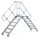 overgang,bordes H 2,15m,2x10treden,trede B 1000mm,45° helling