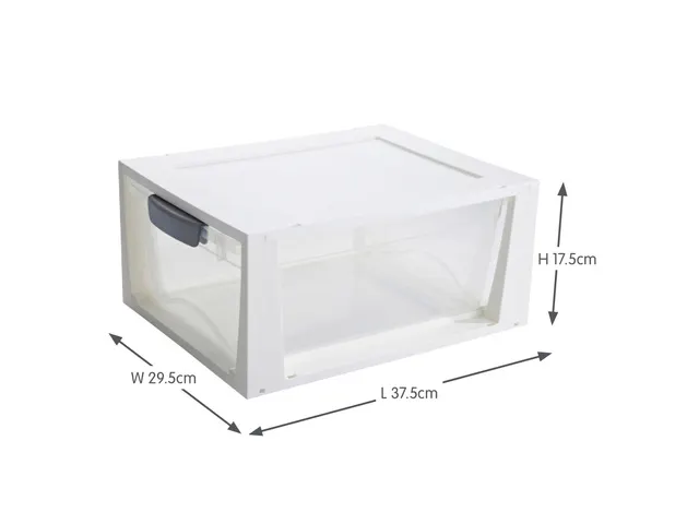 Omega ladeblok 11L transparant wit - 37,5x29,5x17,5cm