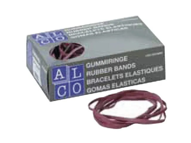 Elastieken Alco 150x4mm 500 gram in doos rood