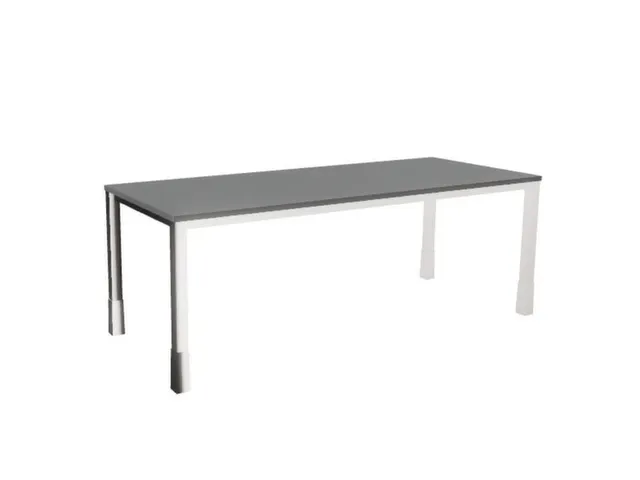 In hoogte verstelbaar bureau,HxBxD 720-840x2000x800mm,MS-donkergrijs