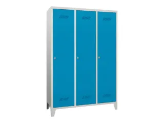 lockerkast,HxBxD 1850x1200x500mm,3vak,RAL7035,front RAL5012 - 3