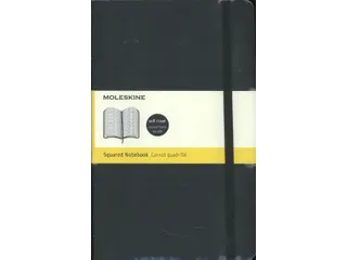 Notitieboek Moleskine large 130x210mm ruit 5x5mm soft cover zwart - 1