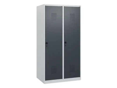 schoollocker,HxBxD 1530x800x500mm,2vak,vak B 400mm,draaigrendel