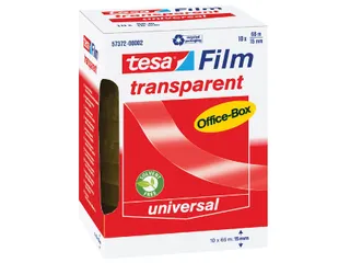 Plakband Tesa film 15mmx66m transparant - 1