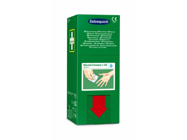 Lingettes Lave-blessure Salvequick stérile 40 pièces