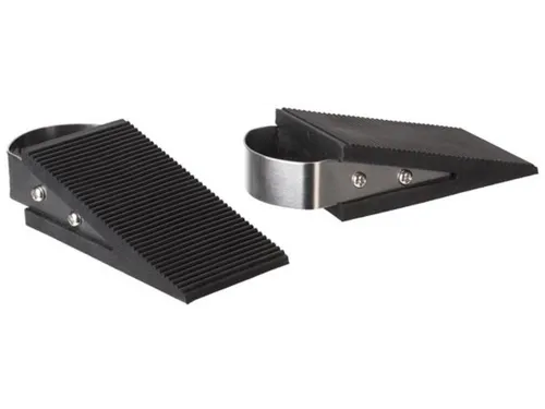 Deurstop rubber zwart 2 stuks