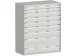 ladekast,HxBxD 1600x1300x650mm,9lade(n),lade voor normale belastingen