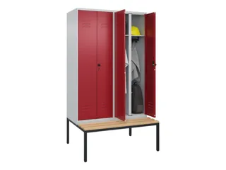 locker voor scheiding van kleding,HxBxD 2120x1200x815mm,4vak - 2